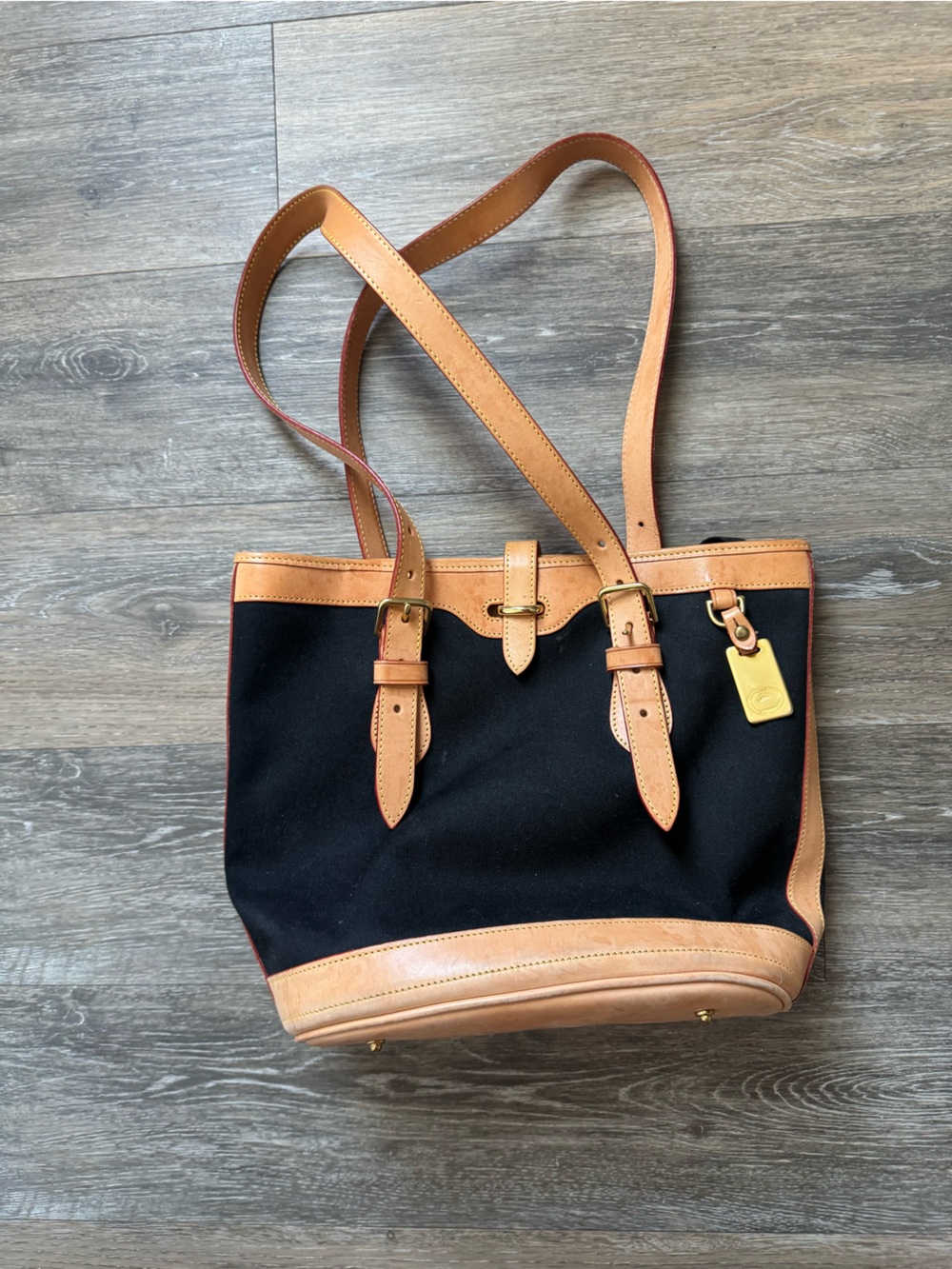 Vintage Dooney & Bourke All-Weather Leather Backpack Tote